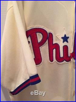 Philadelphia Phillies Carlos Ruiz Game Used Jersey MLB Auth. Vs Red Sox 6/30/11