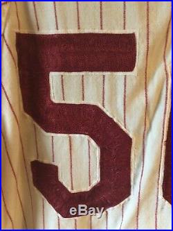 Phillies Game Used/ Worn 1966 Darrel Knowles Flannel Jersey