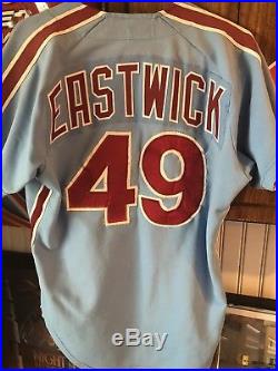 Phillies Game Used/ Worn 1979 Rawly Eastwick Jersey