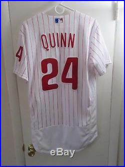 Phillies Roman Quinn Game Used 2016 Rookie Jersey MLB COA Autographed