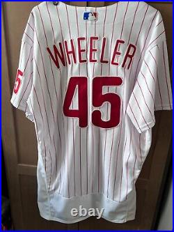 Phillies Zach Wheeler 2022 Game Used/Issued Baseball Jersey