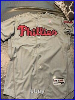 Phillies game used Aaron Nola mothers day jersey