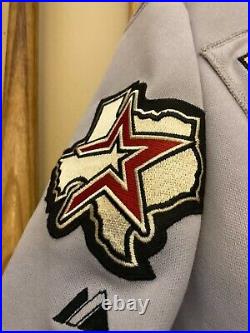Phillip Barzilla 2006 Houston Astros Game Used Gray Jersey 45 Years Patch
