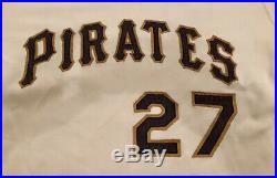 Pittsburgh Pirates Game Used Jersey 1970 Bruce Del Canton Game Worn Jersey