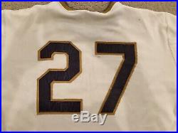 Pittsburgh Pirates Game Used Jersey 1970 Bruce Del Canton Game Worn Jersey