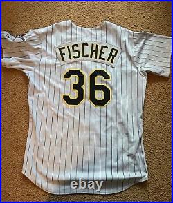 Pittsburgh Pirates Throwback Jersey Game Used -MLB- Brad Fischer Size 50