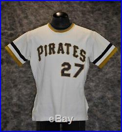 Pittsburgh Pirates, Vintage 1971-72 Game Used / Worn Home Jersey. Bob Johnson