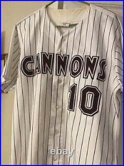 Potomac CANNONS Washington Nationals Game Worn Used Jersey Prince William 90's