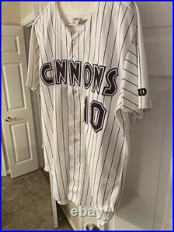 Potomac CANNONS Washington Nationals Game Worn Used Jersey Prince William 90's