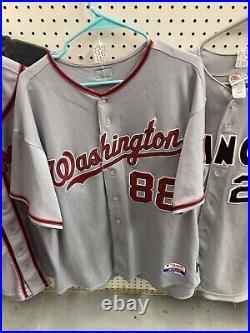 Potomac Cannons Washington Nationals prince william game used worn jersey Pnats