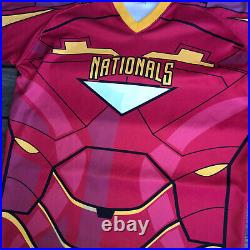 Potomac Nationals Game Worn Jersey #17 Ironman Comic Con Night Size 48 XL