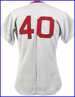 RARE 1977 RICK WISE Red Sox GAME WORN ROAD JERSEY ALL-STAR MEARS