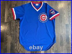 RARE 1984 Wilson CHICAGO CUBS Team Issued Game Jersey Pullover Blue Size 50