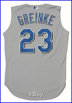 RARE 2004 Zack Greinke Rookie Season Game Used Kansas City Royals Jersey COA