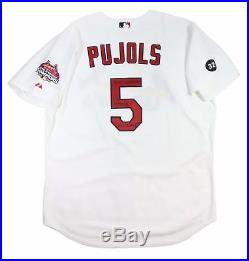RARE 2007 Albert Pujols Signed Game Used St. Louis Cardinals Home Jersey JSA COA