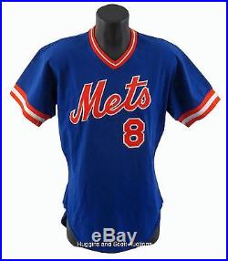 RARE GARY CARTER 1985 NEW YORK METS GAME USED SIGNED JERSEY MIEDEMA + JSA COA