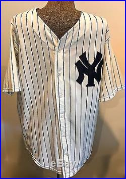 Rare Sand-knit Ny Yankees Joe Dimaggio #5 Baseball Game Jersey