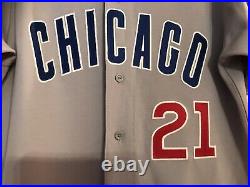 RARE Sammy Sosa Game Used Chicago Cubs Road Baseball Jersey