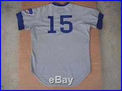 RARE Vintage CHICAGO CUBS 1975 Road Gray GAME-USED WORN Jersey George Mitterwald