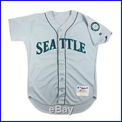 RICKEY HENDERSON 2000 GAME USED SEATTLE MARINERS WORN ROAD JERSEY A's YANKEES