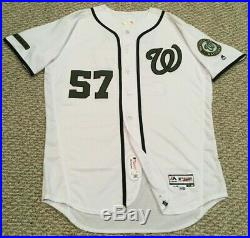 ROARK sz 48 #57 2017 WASHINGTON NATIONALS GAME USED JERSEY HOME MEMORIAL DAY MLB