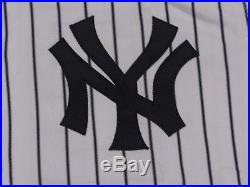 ROMINE #27 sz 46 2017 Yankees Game used Jersey HOME BLACK BAND POST STEINER MLB