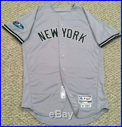 ROMINE #28 size 44 2018 Yankees Game Jersey issued ROAD POST SEASON MLB HOLO