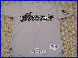 ROY Gregg Olson 1996 Houston Astros Game Used Worn Jersey Road Gray Size 46
