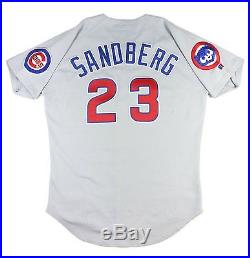 Ryne Sandberg 1992 Chicago Cubs Game Used Worn Road Jersey Mears Loa