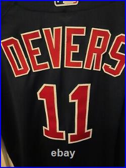 Rafael Devers 2017 Rookie Boston Red Sox Game Used Worn Issued Jersey MLB coa