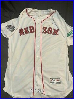 Rafael Devers 2019 Boston Red Sox Game Used Jersey LONDON SERIES with MLB Auth