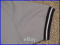 Rafael Santana #17 size 42 1988 Yankees Game Used worn jersey ROAD Gray