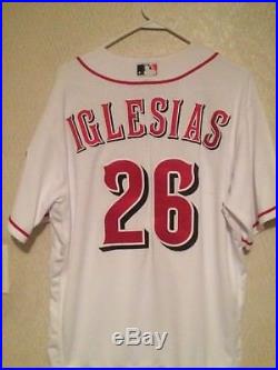 Raisel Iglesias Cincinnati Reds Game Used Worn Jersey MLB Authenticated