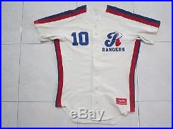 Rangers Baseball Jersey 70's @ 80's All Sewn No 10 Rawlings Size 44