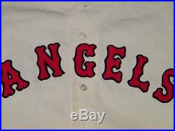Rare 1963 Ryne Duren Los Angeles Angels Game Worn Used Flannel Jersey
