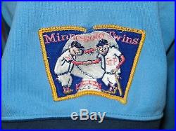 Rare 1973 Bert Blyleven Game Worn Used Minnesota Twins Powder Blue Jersey Hof