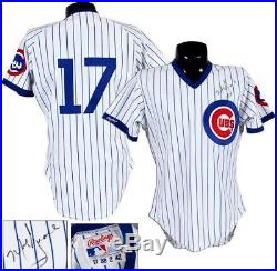 Rare 1988 Chicago Cubs Game Used Mark Grace Signed Home Jersey Rookie Season