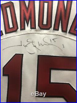 Rare 2000 Jim Edmonds Game Used Worn Autographed St. Louis Cardinals Jersey
