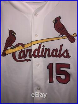 Rare 2000 Jim Edmonds Game Used Worn Autographed St. Louis Cardinals Jersey