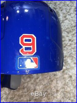 Rare 2018 Chicago Cubs Javier Baez El Mago Game Used C Flap Rawlings Helmet