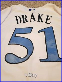 Rare Milwaukee Brewers Fathers Game Worn Issued Oliver Drake MLB AUTHENTICATED