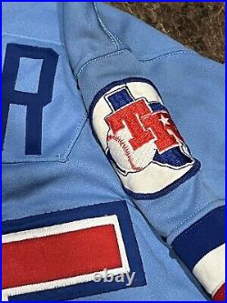 Rare Vintage Rawlings Don Kainer Game Used Issued Baseball Jersey Texas Rangers