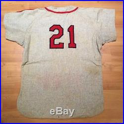 Rawlings 40's vintage 1946 MLB St. Louis Cardinals Max Lanier game-worn jersey