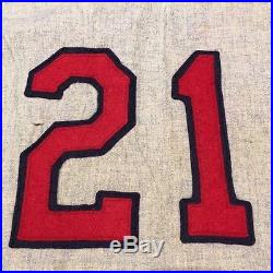 Rawlings 40's vintage 1946 MLB St. Louis Cardinals Max Lanier game-worn jersey