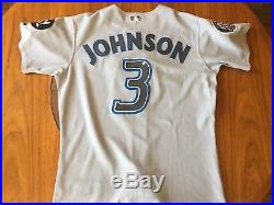 Reed Johnson Toronto Blue Jays Game Worn 2006 Road Grey Jersey Double Patched