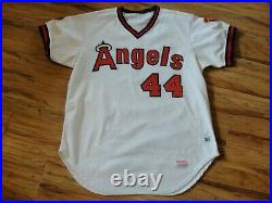 Reggie Jackson Game Used Worn 1985 California Angels Jersey Grey Flannel Letter