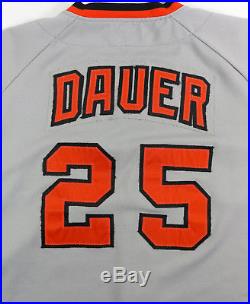 Rich Dauer 1979 Baltimore Orioles Game Used Worn Vintage Road Jersey