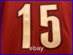 Richard Hidalgo 2002 Houston Astros Game Used Red Home Jersey Texas Patch