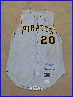 Richie Hebner Game Worn Signed Rookie Jersey 1969 Pittsburgh Pirates