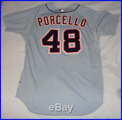 Rick Porcello 2009 Game Used Worn Rookie Detriot Tigers Jersey Mlb Loa Gu10